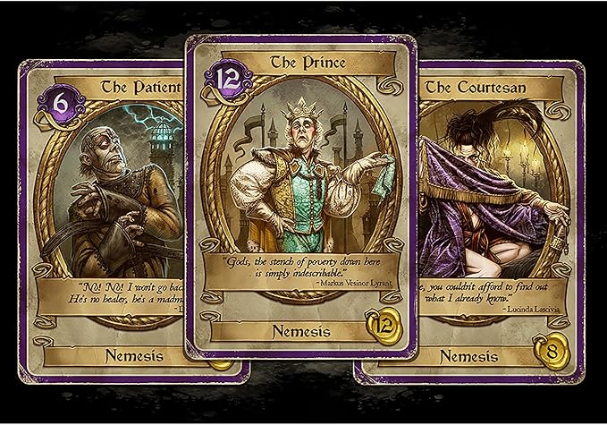 Modiphius Entertainment: Dark Deeds - Strategy Board Game Darkly Humorous Card Game Ages 14+ 2-5 Players 60 Min