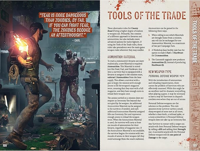 Modiphius Entertainment: County Road Z: Core Rulebook - Hardcover RPG Book Rural Survival in The Zombie Apocalypse 184pgs Solo Tabletop Roleplaying
