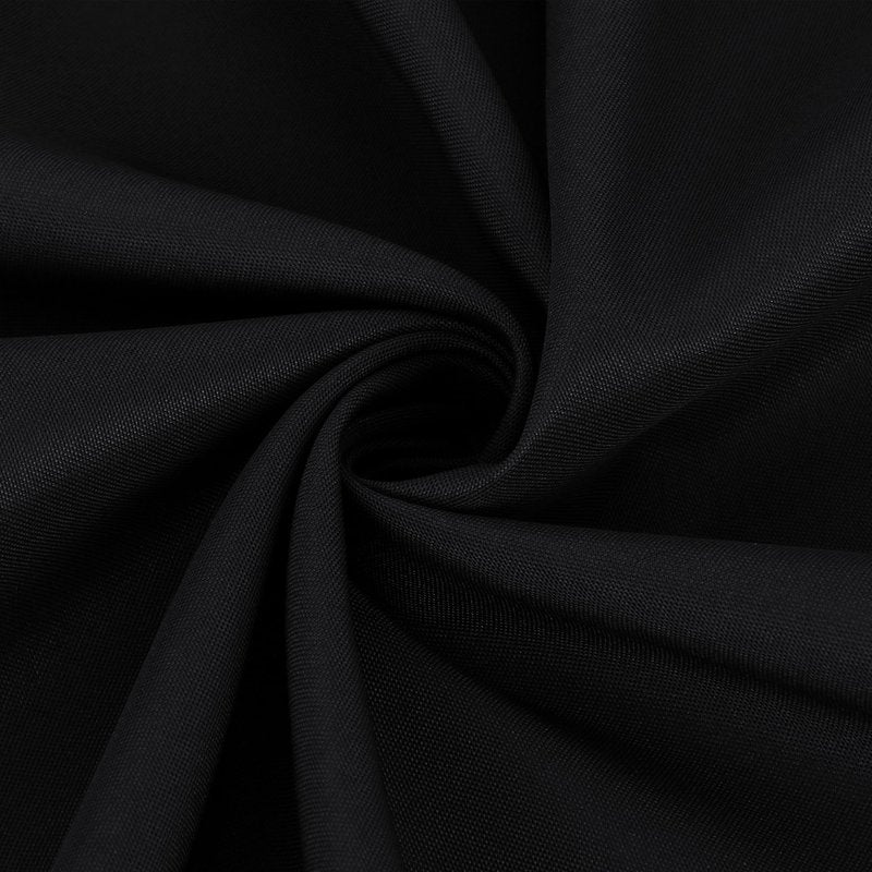 Fitable Black Tableclothes for Rectangle Tables, 6 Pack - 90 x 156 Inch - Reusable and Elegant Tablecloths, Polyester Fabric Table Covers for Wedding, Party, Banquet, Formal Events