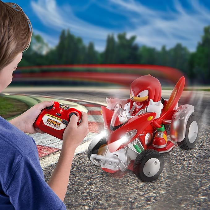 NKOK Sonic NKOK Knuckles ATV R/C (with Lights) For Ages 6 and up Allows Children to Pretend to Drive and Have Fun at the Same Time! Great Item for Kids