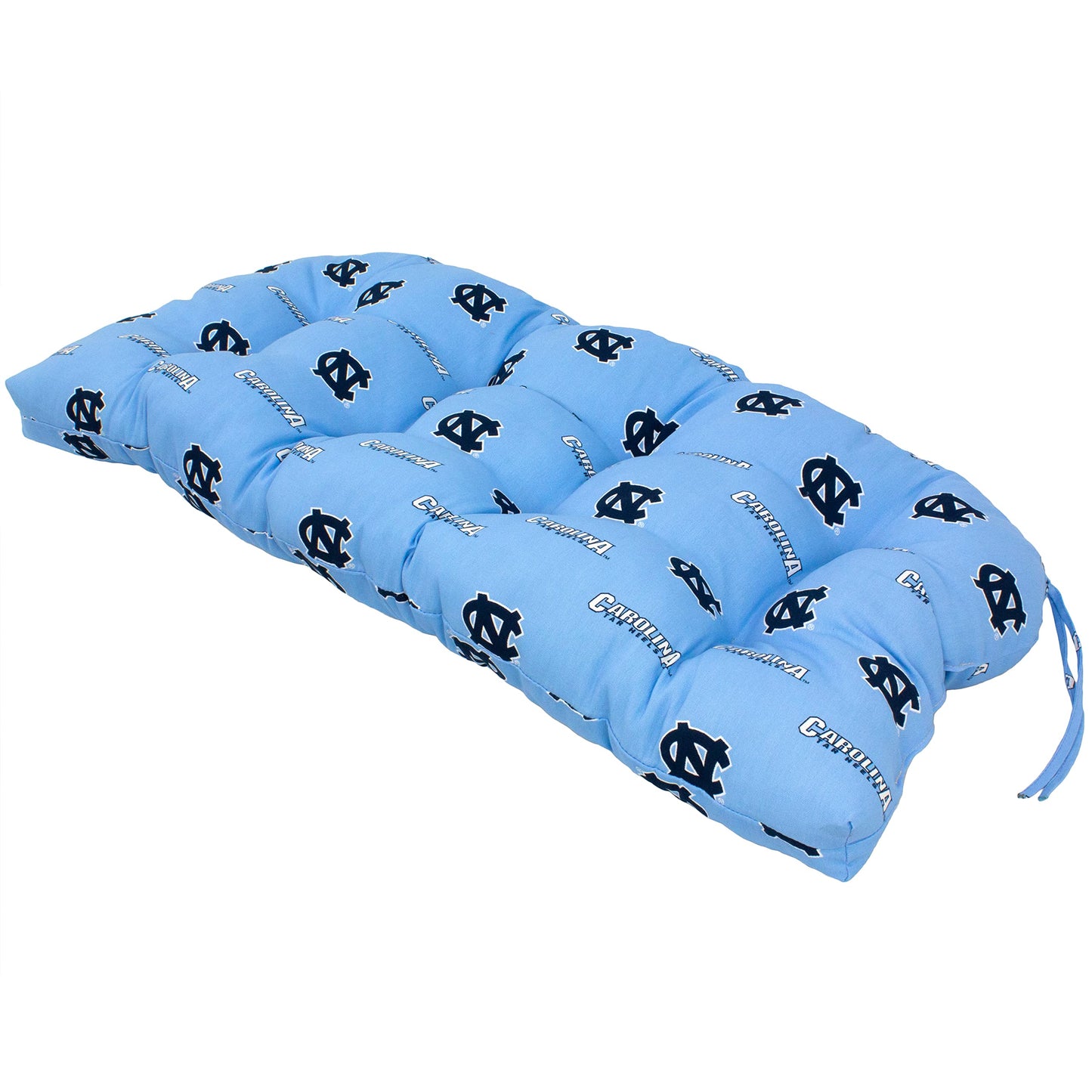 College Covers Comfy Loveseat Settee Cushion, 46 in x 20 in x 3 in, North Carolina Tar Heels