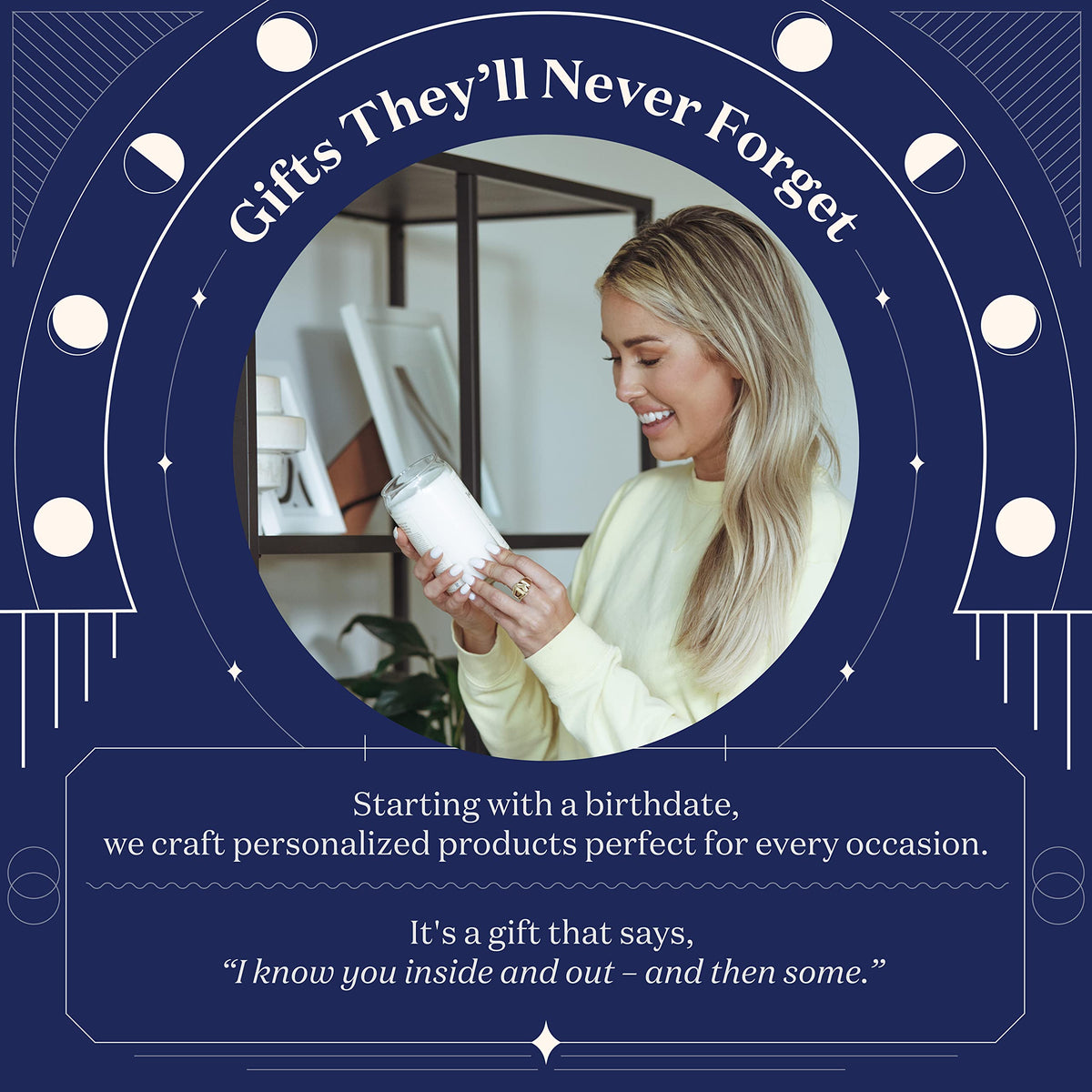 Birthdate Candles, April 13 - Aries Zodiac Scented Candles Birthday Gift - Mint, Geranium & Cedarwood Scent - All-Natural Soy & Coconut Wax, 60-80 Hour Burn Time - Made in USA