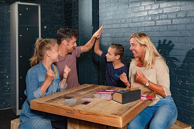 Escape Room The Game Family Edition - with 3 Exciting Time Travel Games | Solve The Mystery Board Game for Family Kids & Teens (English Version)