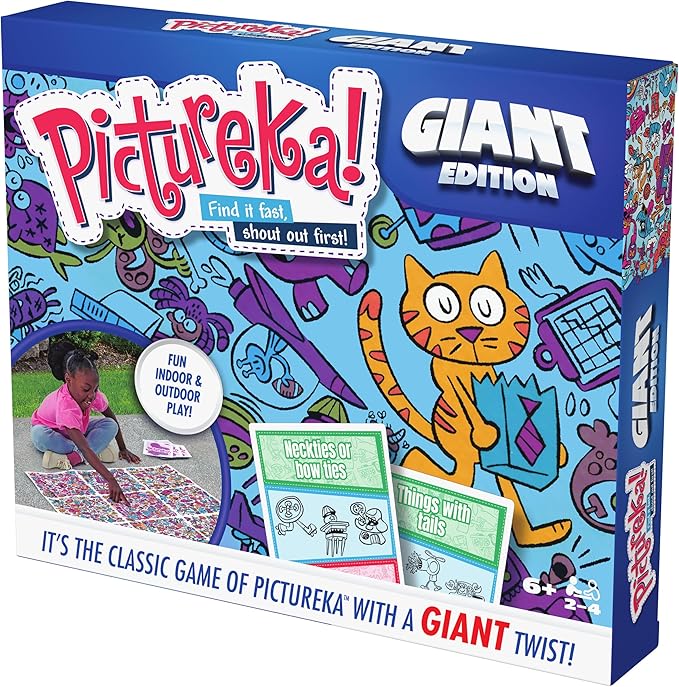 Spin Master Games Pictureka. Giant Edition Family Game for Indoor & Outdoor Fun with Big Oversized Board for Family and Kids 2-4 Players Ages 6 & Up