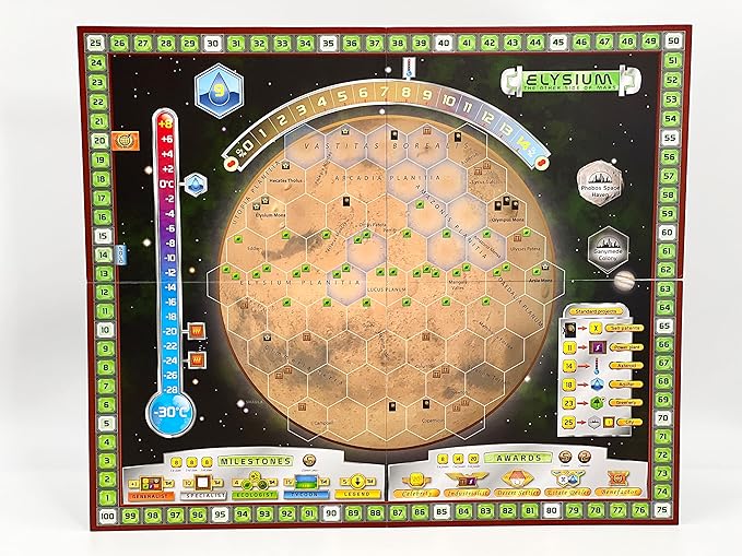 Terraforming Mars: Hellas Elysium - The Other Side of Mars Expansion by Stronghold Games Strategy Board Game