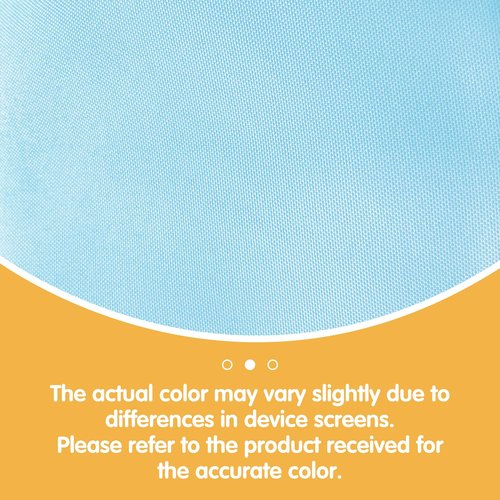 BRILLMAX 8 Pack Light Blue Tablecloths 60 x 102 Inch for 6ft Rectangle Tables - 150 GSM Polyester Fabric, 15" Standard Drop, Water, Stain & Wrinkle Resistant Cloth Cover for Wedding Dining Buffet