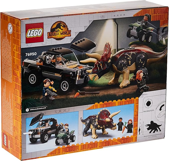 LEGO Jurassic World 76950 Triceratops Truck Attack