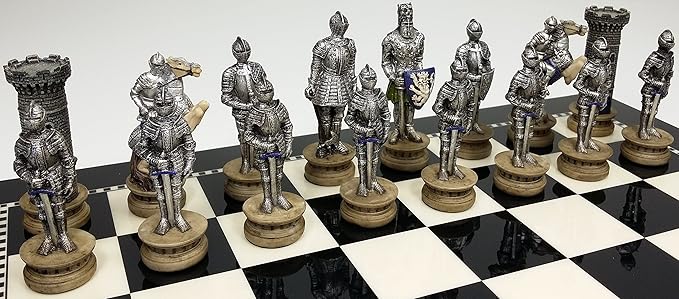 32 Piece Themed Set of Chess Men Pieces - NO Board (Armored Knights)