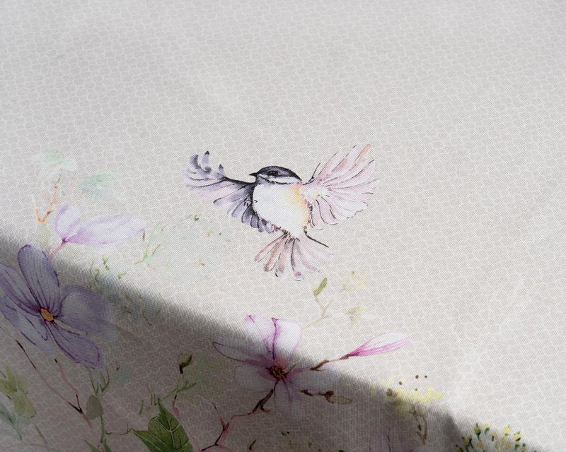 Maison d' Hermine Table Cloth Rectangle Table 100% Cotton 54 x 72 Inches Tablecloth Reusable Decorative for Dining Kitchen Room Farmhouse Home Gifts for Mothers Day Spring Summer - Magnolia Mornings