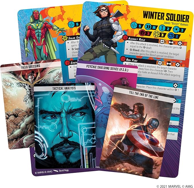 Marvel: Crisis Protocol Vision and Winter Soldier CHARACTER PACK - Heroes of Ever-Shifting Fortunes Tabletop Superhero Game Ages 14+ 2 Players 90 Minute Playtime Made by Atomic Mass Games