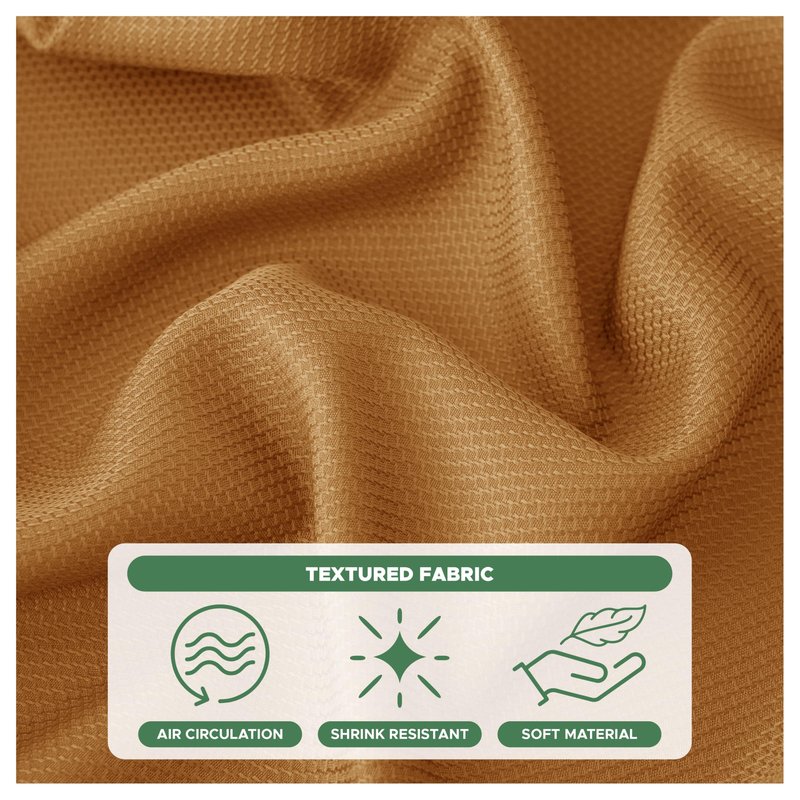 Biscaynebay Fall Tablecloth Textured Fabric Square Tablecloths 70x70 Inch, Bronze Thanksgiving Autumn Harvest Water Resistant Fabric Tablecloths for Kitchen, Dining, Wedding, Parties Machine Washable