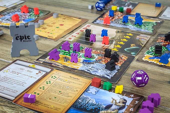 Tiny Epic Kingdoms – 4X Fantasy Strategy Board Game 2-5 Players Ages 14+ Portable Mini Game Series Retail Edition