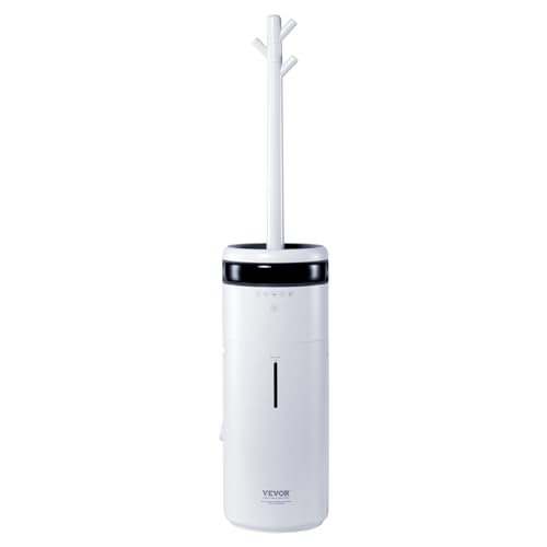VEVOR Humidifier for Home Large Room, Commercial Humidifier for Whole House 1291.7 sq ft, 16L Water Tank & Night Light & 12h Timer & Auto Shut-Off, Greenhouse, Commercial Branch Tube w/ 360° Nozzle