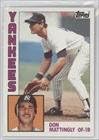 Don Mattingly RC (Rookie Card) New York Yankees (Baseball Card) 1984 Topps #8