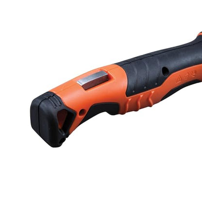 Klein Tools 31737 Folding Jab Saw / Drywall Hand Saw with Lockback at 180 and 125 Degrees and Tether Hole