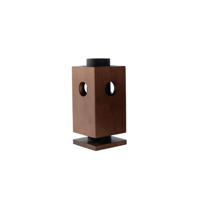 WAOCEO Candlestick Holders New Chinese Candlestick Retro Wooden Candlestick Decoration Homestay Room Entrance Hotel Study Decoration Candle Holders (Size : A)