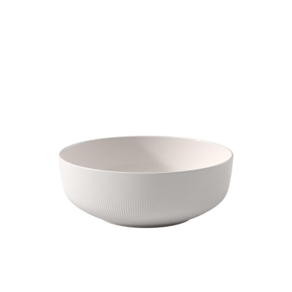 Villeroy & Boch Afina Gourmet Medium Serving Bowl, Premium Porcelain, Made in Germany, Dishwasher and Microwave Safe, 9.5 x 9.5x 3.5 in, Stackable, White