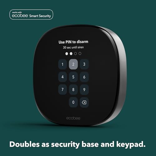 ecobee Smart Thermostat Premium with Smart Sensor and Air Quality Monitor - Programmable Wifi Thermostat - Works with Siri, Alexa, Google Assistant