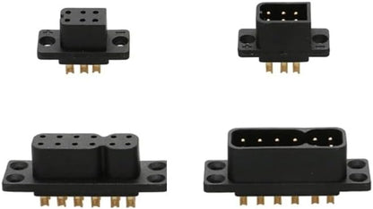 5Pairs Fixed Wing Aircraft Model JY6P JY12P 6 Pin/12 Pin Quick Release Male Female Plug Brushless Motor Servo RC UAV Connector(5pairs JY6P)