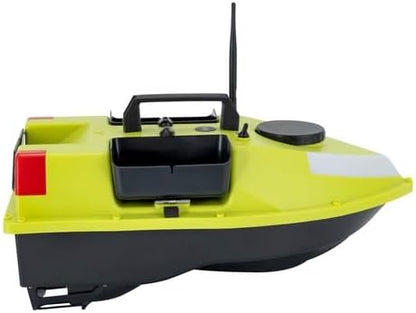 Fishing Bait Boat with LED Lights 5200mAh Battery &amp Carry Bag 2 Batteries Included RC Fishing Boat for Lake Fishing Fish Feeding &amp Night Fishing Green