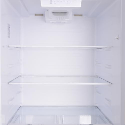 Kenmore 33 in. 20.5 cu. ft. Capacity Refrigerator/Freezer with Full-Width Adjustable Glass Shelving, Humidity Control Crispers, ENERGY STAR Certified, Black