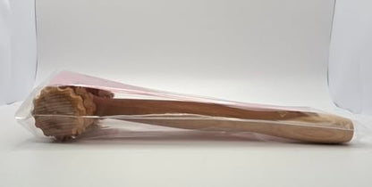 Tuuli Accessories - T-Shape Massage Roller, Body and Face Roller, Multi-Functional Facial Massager, Helps Ease Muscle Tension and Supports Skin Health, Wooden Roller Massager Tool