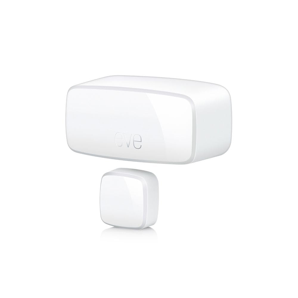 Eve Door & Window (Matter) – Smart Contact Sensor for Doors & Windows, Open/Closed State, Automatic Control of Accessories, Matter Over Thread, Apple Home, Alexa, Google Home, SmartThings