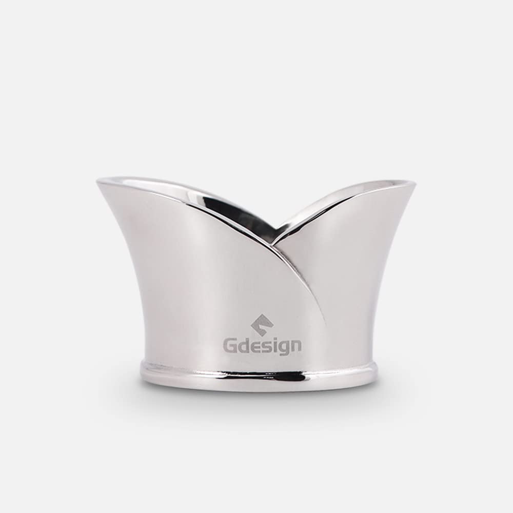 Gdesign Stainless Steel Napkin Ring, Decorative Napkin Holder for Dining Table Decoration, Gifts, Setting for Party, Wedding, Christmas, Thanksgiving and Birthday
