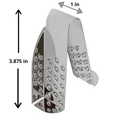 SAFEGRATE Grater Guard for Cutting Vegetables/Grating with Mandoline Slicer, Stainless Steel Protector for Food, Dishwasher Safe Finger Guard