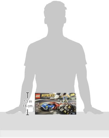 LEGO Speed Champions 6175279 2016 GT &amp 1966 Ford Gt40 75881 Building Kit (366 Piece) Multi