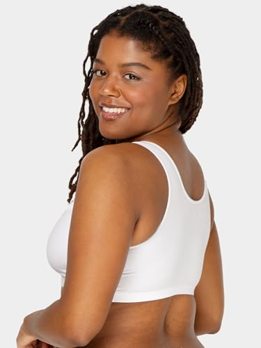 Fruit of the Loom Women's Built Up Tank Style Sports Bra Fashion Colors, Red Hot With Black/White/Black, 36
