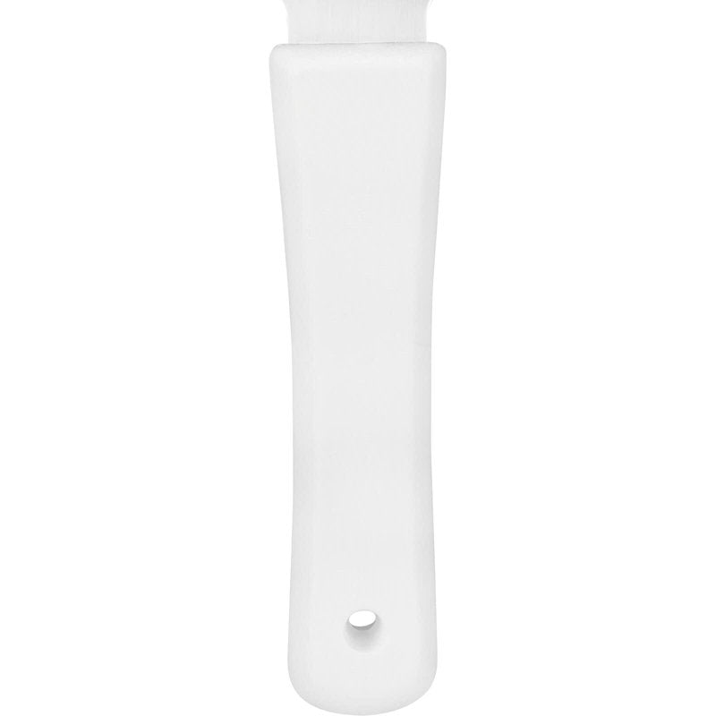 SPARTA Steel Handheld Scraper Kitchen Scraper Tool with Food-Safe Plastic Handle for Griddles, Pans, Pots, and Cutting Boards in Commercial Settings, Stainless Steel, 3 Inches, White