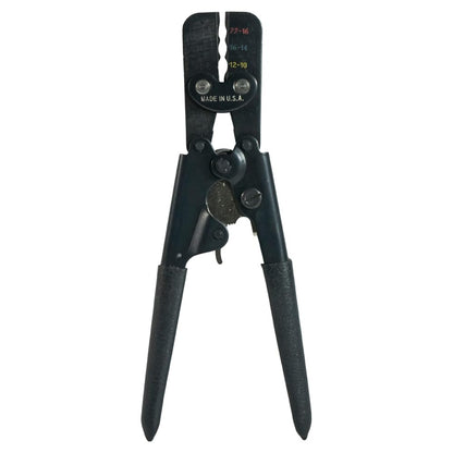 Klein Tools T1715 Insulated Crimper, Full Cycle Ratcheting, Insulated Terminals in Wires 22-16, 16-14, 12-10, Black