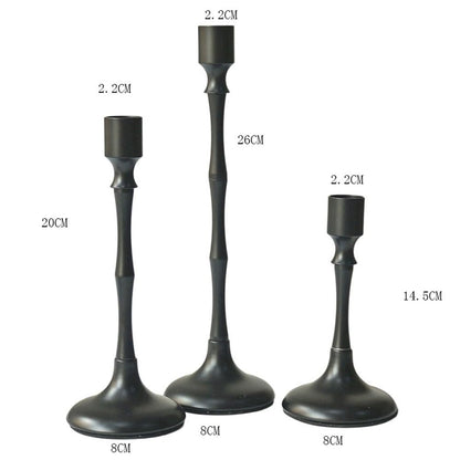 YUHUAWF Candle Holderss Candlestick Household Metal Base Decoration, Living Room Dining Table Decoration Decorative Candlestick(Small)