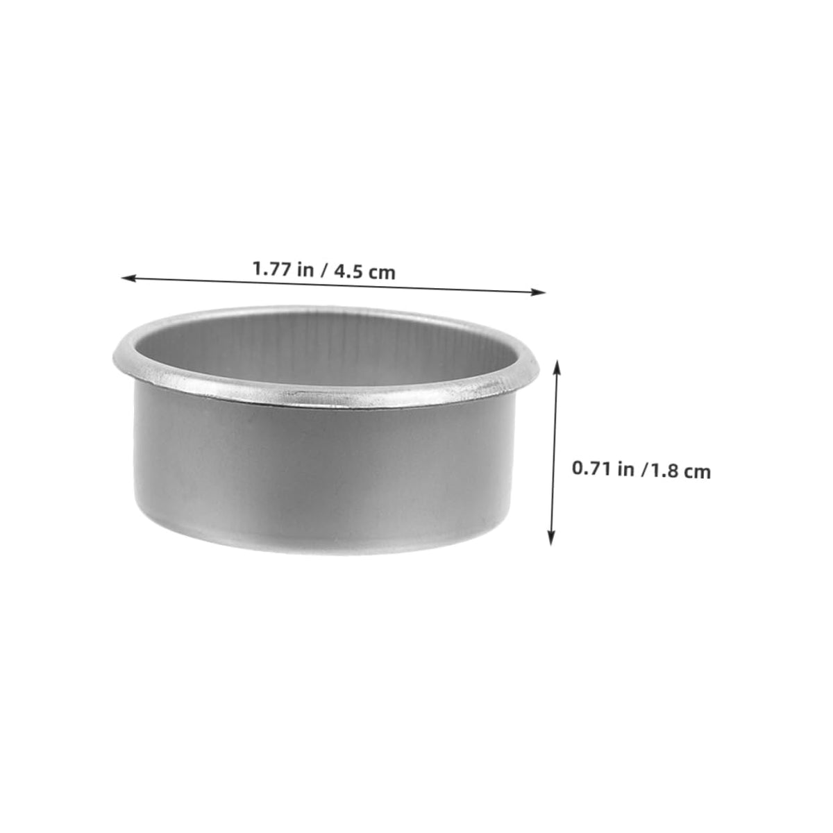Housoutil 15pcs Metal Candle Cups Minimalist Tea Light Tins Decorative Candle Holders for DIY Projects Home Decor Aromatherapy