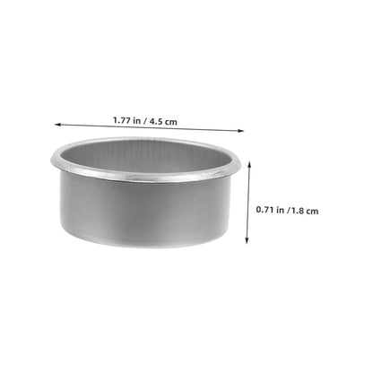 Housoutil 15pcs Metal Candle Cups Minimalist Tea Light Tins Decorative Candle Holders for DIY Projects Home Decor Aromatherapy