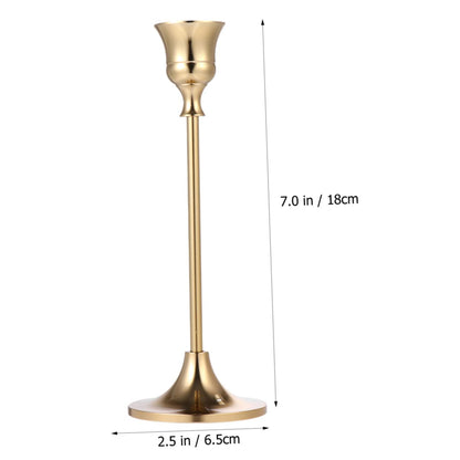 HOMOCONO Iron Candlestick Holder Retro Style Candle Holder Decor Unique Iron Desktop Ornament for Home Decoration Weddings Parties and Anniversaries for Friends and Family