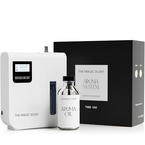 The Magic Scent Diffuser, Scent Air Machine for Home & Hotels, HVAC or Portable Nebulizing Diffuser - Large Room Waterless Aroma Machine - Aroma Oil Included
