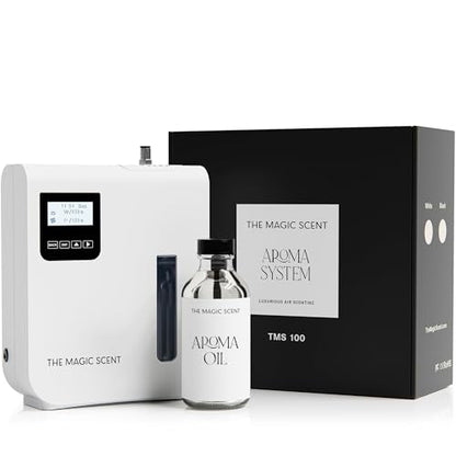 The Magic Scent Diffuser, Scent Air Machine for Home & Hotels, HVAC or Portable Nebulizing Diffuser - Large Room Waterless Aroma Machine - Aroma Oil Included