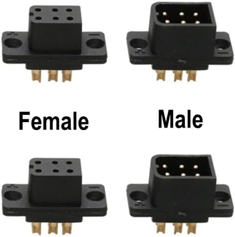 5Pairs Fixed Wing Aircraft Model JY6P JY12P 6 Pin/12 Pin Quick Release Male Female Plug Brushless Motor Servo RC UAV Connector(5pairs JY12P)