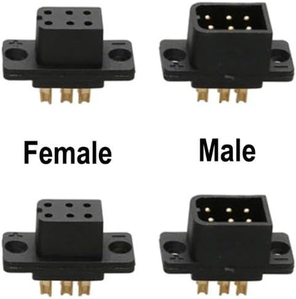 5Pairs Fixed Wing Aircraft Model JY6P JY12P 6 Pin/12 Pin Quick Release Male Female Plug Brushless Motor Servo RC UAV Connector(5pairs JY12P)