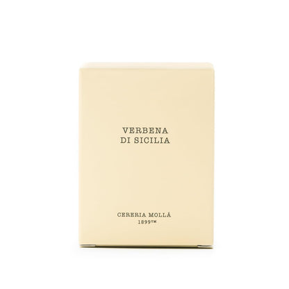 CERERA MOLLA 1899 | Mini Verbena di Sicilia Candle | Aromatic 1 Wick | 20 Hours Burn Time | Natural Fragrances | Recyclable Packaging | Artisan
