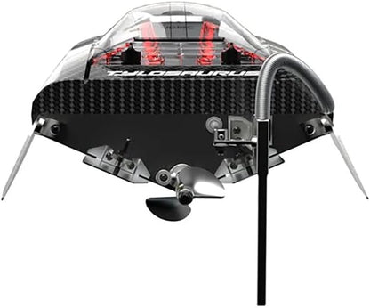 All Metal Boat Upgrade Kit: Arrow UDI005/UDI022 Tylosaurus Brushless RC Boat with Alloy Propeller Tail Rudder Steering Water Jet &amp Waterproof Ring