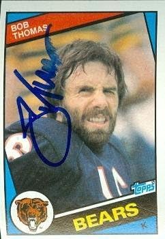 Sports Memorabilia Bob Thomas Autographed Football Card (Chicago Bears) 1984 Topps No.234