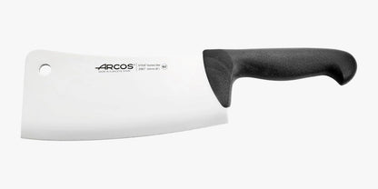 Arcos Cleaver Knife 8 Inch Nitrum Stainless Steel and 200 mm blade. Professional Butcher knife. Ergonomic Polypropylene Handle. Series 2900. Color Black