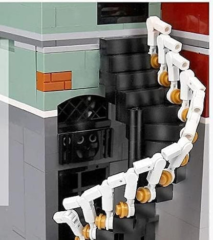 General Jim's Street View Vintage Antique Shop Modular City Building Block Set 3037 Pieces with Light Kit European Town Architecture Display Model Toys &amp Bricks | GJ ACS