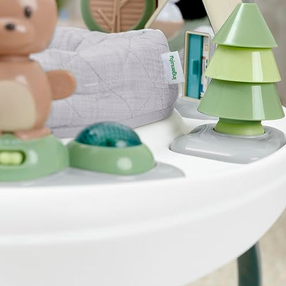 Ingenuity Spring & Sprout 2-in-1 Baby Activity Center Jumper and Table with Infant Toys - Ages 6 Months +, First Forest