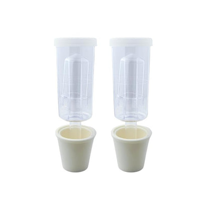 FastRack 3-Piece Airlock Set for Fermentation (Set of 2) | Includes Transparent Airlocks and Drilled Rubber Stoppers – Hydrolocks for Fermenting Beer, Wine, Mead, and More | Fits Carboys & Fermenters
