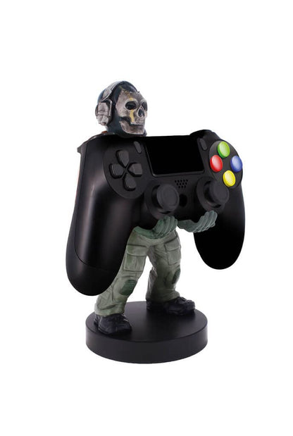 Exquisite Gaming: Call Of Duty: Ghost Warzone - Original Mobile Phone & Gaming Controller Holder, Device Stand, Cable Guys, COD Licensed Figure