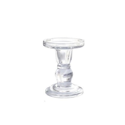 Candlestick Holders Glass Candle Holder, Candlelight Dinner Decoration, Aromatherapy Candle Holder Candle Holders(Medium)